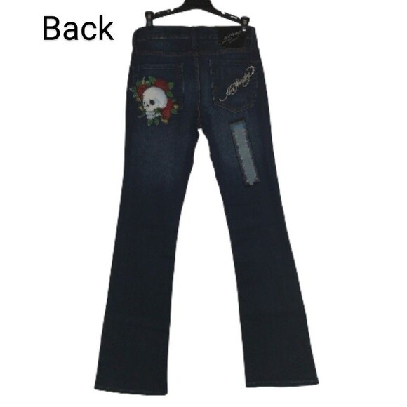 Ed Hardy Jeans Womens Size 26 Boot Cut by Christian Audigier (26x34) NEW w/ TAGS - Picture 1 of 11